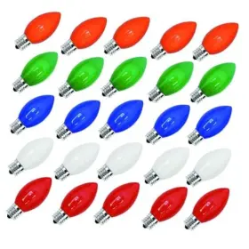 Jansy-045 Dongguan Jaiyi Electric Co Ltd 25 Pack Christmas Light Bulbs Replacement For Outdoor 25pk C9 Multicolor