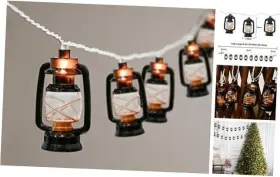 Lr-dd-l-10e Doratale 8.5ft Black Mini Kerosene String Lights Vintage Fairy 8.5 Ft