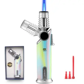 Doubfivsy 772123426127 Butane Torch Lighter 60 Rotatable Refillable Kitchen Colorful Doubfivsy 772123426127 Butane Torch Lighter 60 Rotatable Refillable Kitchen Colorful