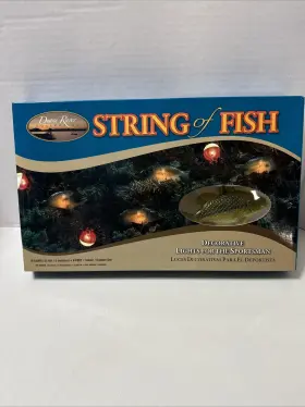 Duane River 635076626832 Fish String Lights Trout And Fishing Bobbers Camping Christmas Raver