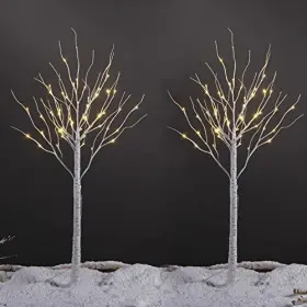 Jt-dc240v0250-c E Home International Inc. 4 Feet 48l Led Birch Tree Lights Pack Of 2 Warm White For 2-pack