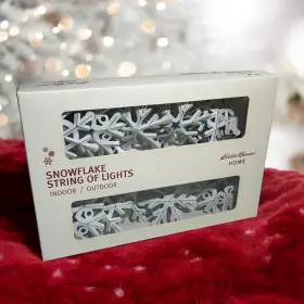 Eddie Bauer Home 410003984663 Snowflake String Of Lights Indoor/outdoor 10-piece Set Sealed