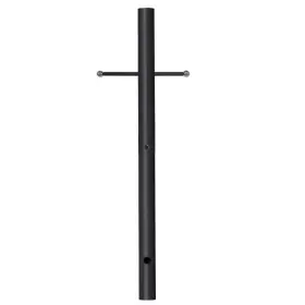 Tyg03 Eisykeeyin 80-inch Black Outdoor Lamp Post - 3-inchdiameter Cast Lron Crossarm For Drive