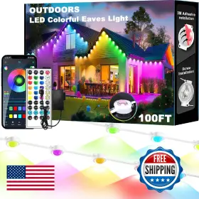 B0ffh681wp Ejs Super Car Permanent Outdoor Lights 100ft Smart Eave With Rgb Led Li