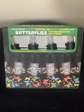 Led11 Electric Indoor/outdoor Led11.5ft Lighted Length Butterflies Eatest Rosection