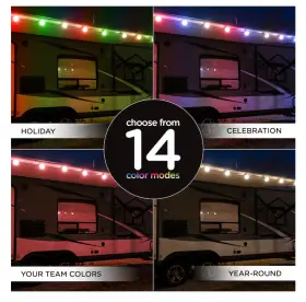 Enbrighten 030878547369 12-ft Plug-in Black Indoor/outdoor String Light