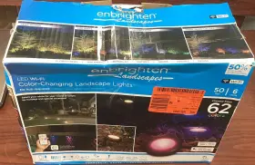 41012 Enbrighten Read Landscapes Color Changing Landscape Light 50ft 6 Lights B148