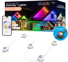 1827028 Enbrighten 82730 Vibe Wi-fi Permanent Outdoor Eternity 100ft 72 Led Excellent