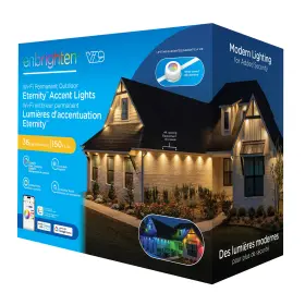 85841-dk1 Enbrighten Vibe Eternity Accent Lights Rgbwic Outdoor Permanent Led Kit 36 Pucks
