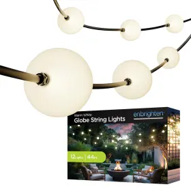 B0fph4jlkx Enbrighten 44ft Globe Outdoor String Lights 12 Large 4in Round Bulbs 2700k War
