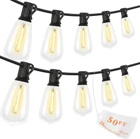 Epicflare 671891953043 High Voltage Outdoor String Lights 50 Ft Led Brand New/ Ships Free