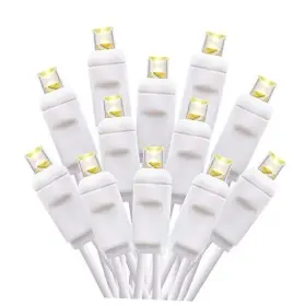 Erin-100 Ever-rich Industrial Co Ltd 50ft Ul Listed 100 Count Outdoor Led String 50ft-100-white Wire Warm White