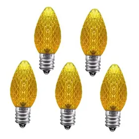 Lc-q359-spnx Everfit Lighting Ul Listed Box Of 25 C7 Led Replacement Bulbs 2 Smd Leds In Each Yellow Color