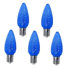 Yzl0074 Everfit Lighting Ul Listed Box Of 25 C9 Led Replacement Bulbs 3 Smd Leds In Each E17 Blue