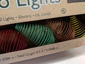 Everlasting Glow 687293202894 Patio Lights 10 Light Electric Indoor Outdoor Tornado Swirl