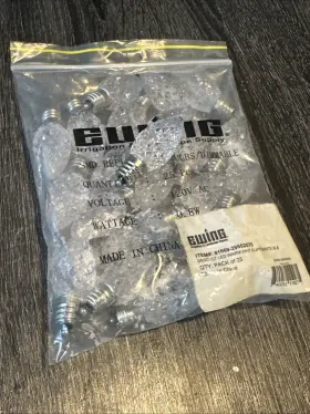 29552070 Ewing 840052145188 Warm White Smd Replacement Bulbs 25 Pack 120ac C7 Dimmable