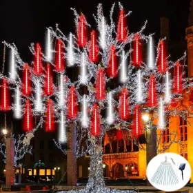 B0fc68kqsn Exf Solar Meteor Shower Lights Outdoor Christmas Decor Waterproof 16 Tube 384 Led