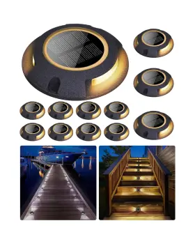 Fsd3 Fabstyl Solar Deck Dock Walkway Decorative Lights Outdoor Waterproof 12 Pac... Fast Ship