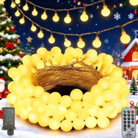 B0fdwy6f5s Fairyglim 33ft 100 Led Globe String Lights Indoor Outdoor 8 Modes Christmas Fairy
