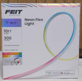 Feit 017801730357 Electric Indoor/outdoor 10ft. 300 Lumens Wi-fi Neon Flex Light Strip