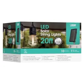 Feit Electric 017801728835 20 Ft. Led Solar Powered String Lights