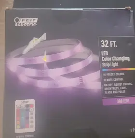 Feit Electric 017801729078 32ft Color Changing Led Strip Light Feit Electric 017801729078 32ft Color Changing Led Strip Light