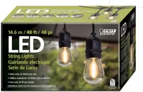 72121 Feit Electric 48ft Led Filament String Light Set