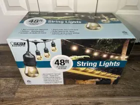 Sl48-24 Feit Electric 48ft Outdoor String Lights 24 Sockets 30 Bulbs Weatherproof