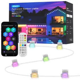 Ip67 Fny 0001 Permanent Outdoor Lights 150ft Smart Rgb With 90 Led White Ip67 Fny 0001 Permanent Outdoor Lights 150ft Smart Rgb With 90 Led White