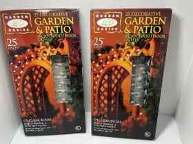 66-864smr Garden Basics And Patio C9 Outdoor Lights 2 Boxes Of 25 Lights-nib