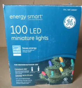 649267 Ge Energy Smart 100 Led Miniature Lights Multi Color Green Wire