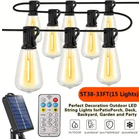 Tyn2506023 Ge 33-100ft Solar String Lights St38 Shatterproof Replacement Bulb For Patio Garden