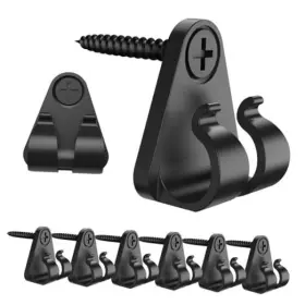 Gezidea 649762526290 50 Pack Outdoor Lighting Clips String Light Hanging For Black