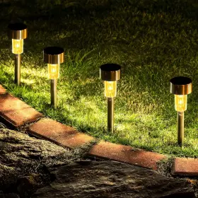 Gigalumi 197644212422 16 Pack Solar Path Lights Outdoor Waterproof St