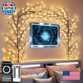 B0f2flbyld Goeswell Smart Vine Light For Room Decor 7.5ft 144 Leds Music Timer Dimmable Fa