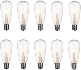 St40 Goothy 445028565552 10 Pack Edison Replacement Light Bulbs For Outdoor String Lights 7w E17