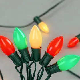 B0f4dpv3cp Goothy 50ft C9 Led Christmas Lights Outdoor Vintage String Light Red/white/green 52