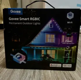 H801bad1 Govee 084045843273 50ft Smart Rgbic Permanent Outdoor Lights
