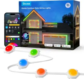 H703a Govee Outdoor Dots String Lights Model - 50ft White Version
