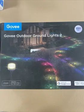 H7053111 Govee Sealed Outdoor Ground Lights 2 Christmas 30 Pack Rgbic 100ft