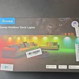 H7091111 Govee 18 Multicolor Led Outdoor Deck Lights App Control Alexa Dimmable Ip65