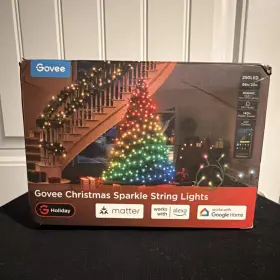 H8070 Govee Christmas String Lights 250 Led 66ft Rgbwic App Control Alexa Google