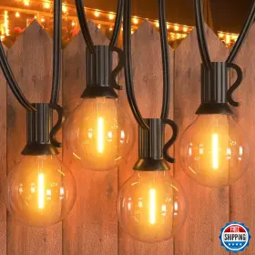 B0bgk46hg9 Gpatio 150ft Outdoor String Lights Waterproof Dimmable Patio With 77 Han