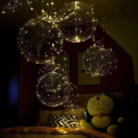 B088zwcmqg Guguda 18-pack Led Light Up Balloons 3m String Lights Party Decorations Battery Incl