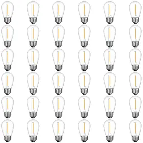 B0fydq2slh Gvvoohome 36 Pack S14 Led Replacement Light Bulbs Shatterproof Plastic 1w Outdoo
