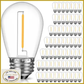 B0fydt1d1w Gvvoohome 64 Pack S14 Led Replacement Light Bulbs Shatterproof Plastic 1w Waterp