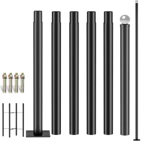 Gz-chuanxuan 762104805836 20ft Tall Street Light Pole Outdoor Lamp Post Solar