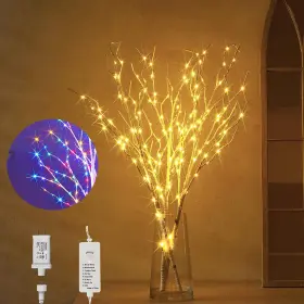 B09dxthd51 Hairui Lighted Branches 150l Warm White And Multicolor Fairy Lights 8 Functions