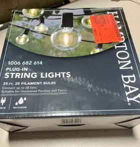 1006 Hampton 082392234003 Bay Plug-in String Lights #1006 682 614