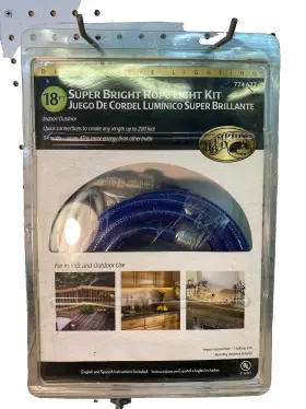 Hampton 774677 Bay Super Bright 18 Ft. Rope Light Kit Indoor/outdoor Blue